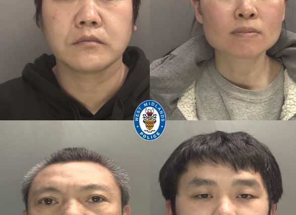 Top L-R: Honpeng Yang, Mei Yun Wang. Bottom L-R: Xing Cai Lin, Zheming Han