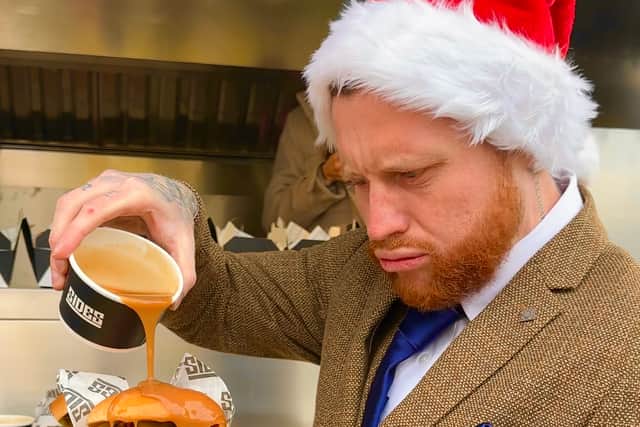 Sideman Ethan takes a closer look at the Christmas burger
