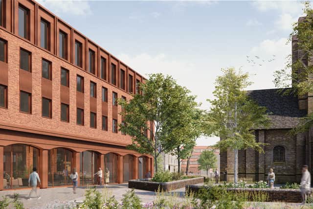 A visualisation of how the new Eastgate development in Stafford town centre could look. Image: Staffordshire County Council
