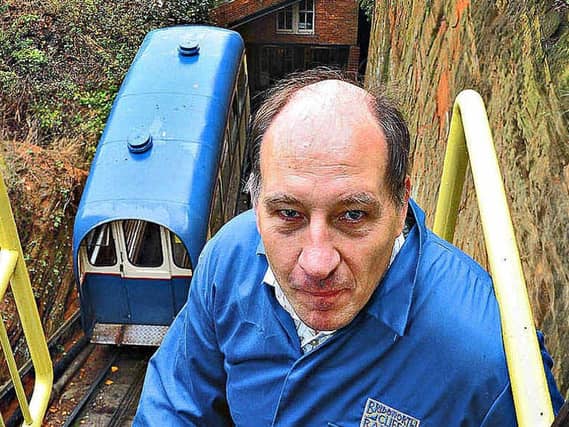 Malvern Tipping at the Bridgnorth Cliff Railway
