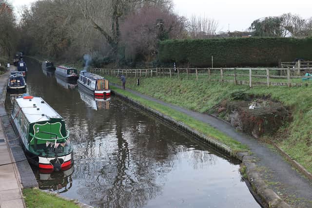 The canal runs alongside, with boaters a regular crowd at the pub. Photo: Phil Blagg Photography