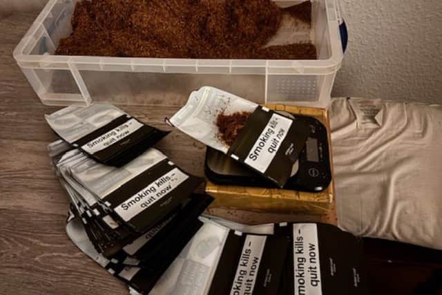 Tobacco was found ready to be packed. Photo: West Midlands Police