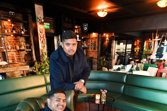 Twenty-year-old twins Sameen and Ishaan Ali in their new restaurant