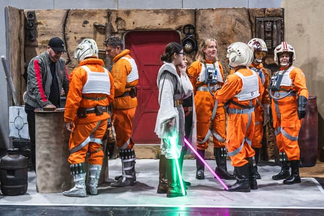 X-Wing pilots and Jedi's queue to get in. Photo: Ian Knight / Z70 Photography