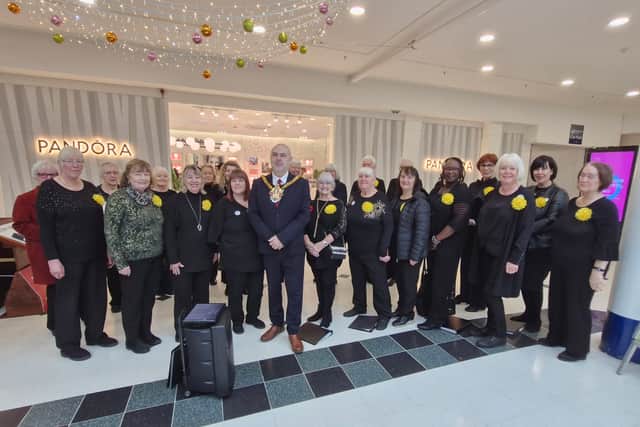 The Wulfrun Ladies Choir provided a musical backdrop to the event