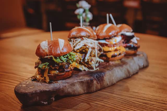 A selection of indulgent burgers will on offer on the new menu