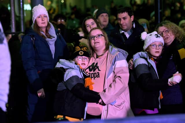 Families turned out in force.