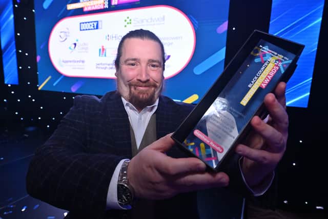 Matthew Randle (Dreamland Bedding), winner of the Degree Apprentice of the Year award. Photo: Steve Leath