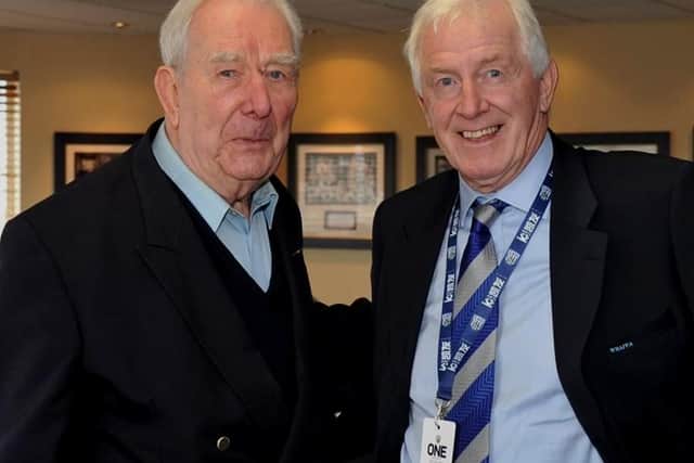 Doctor Roger Rimmer and Albion defensive legend John Wile. Pic: Laurie Rampling