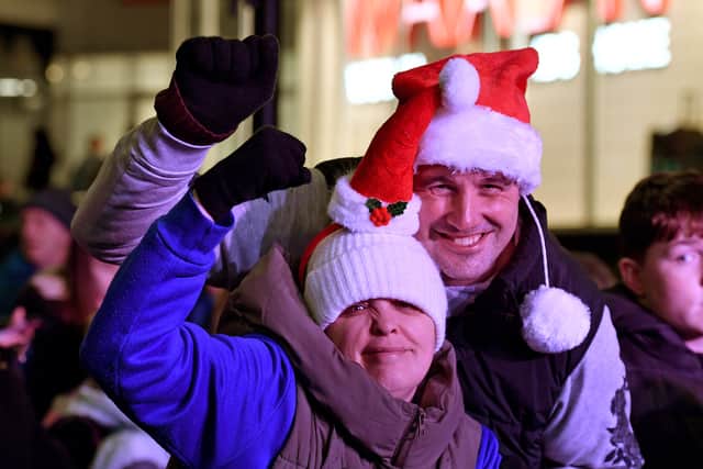 There were plenty of Father Christmas hats.