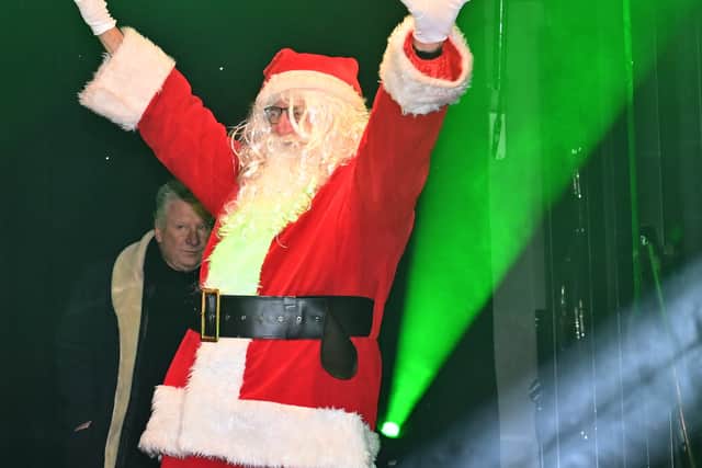 Father Christmas  makes an appearance.