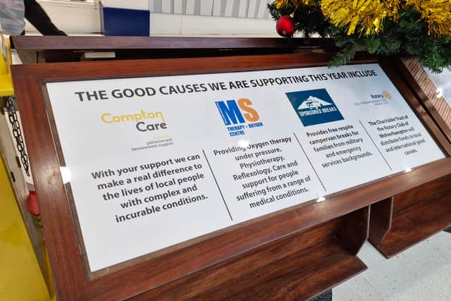 Four charities from across Wolverhampton will benefit from the campaign
