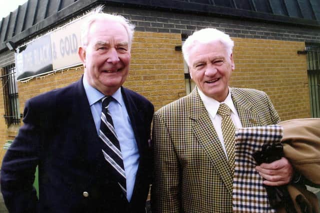 Doctor Roger Rimmer with former Albion star Sir Bobby Robson, who he helped treat at The Hawthorns. Pics: Laurie Rampling