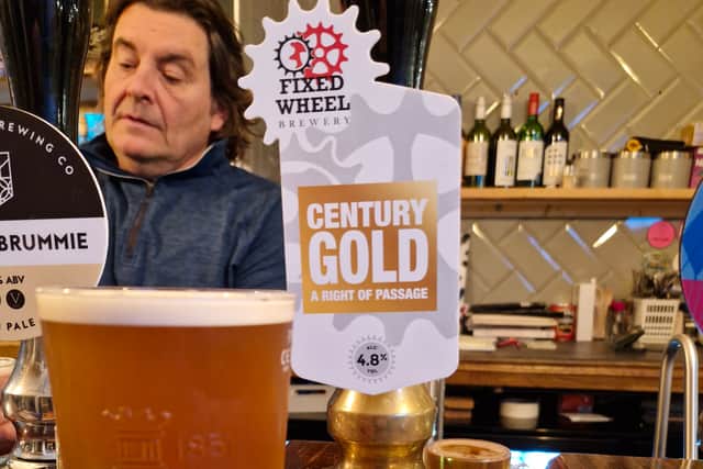 The Century Gold is one of the many drinks that George Price brings through the pub