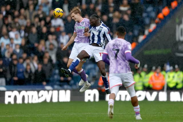 Ousmane Diakite has not let his team down but lacks any guile. (Photo by Adam Fradgley/West Bromwich Albion FC via Getty Images)
