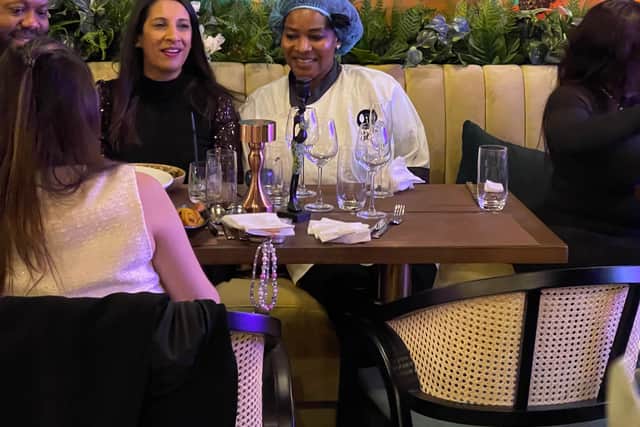 Empress restaurant co-owner and chef Oyetola Isola with Delicious PR director Anita Champa