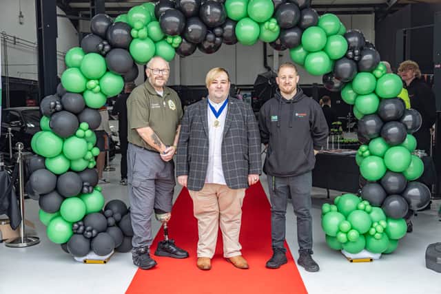Cllr John Parkes, Cllr Keeren Hart & Director Of MB MOTORS Michael Ballard