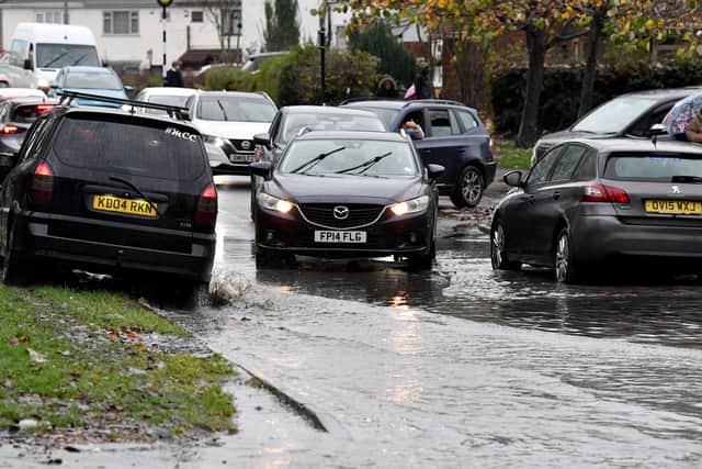 Flooding in Primley Avenue in Alumwell