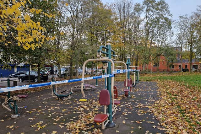 The scene on Staveley Road in Wolverhampton following reports of disorder