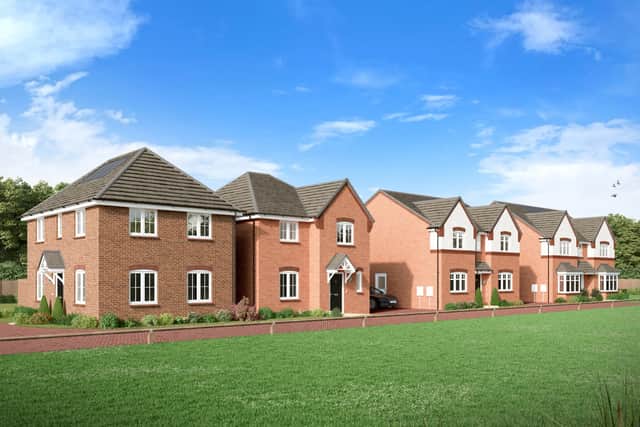 A CGI of Springbrook Gardens' street scene in Blakedown