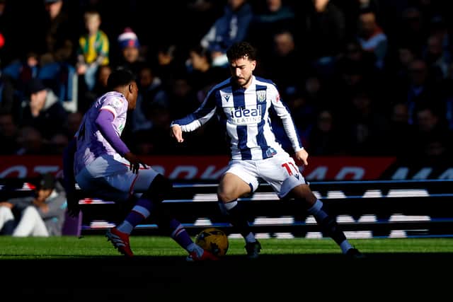 Mikey Johnston cut a frustrated figure and was unable to break down the away defence. (Photo by Adam Fradgley/West Bromwich Albion FC via Getty Images)