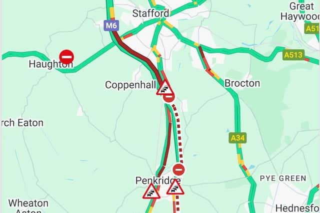M6 closed after serious crash involving lorry and van near Stafford