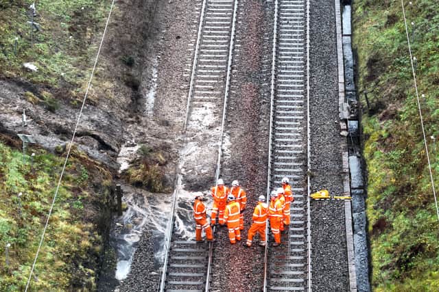 Network engineers worked overnight to move the train after it derailed