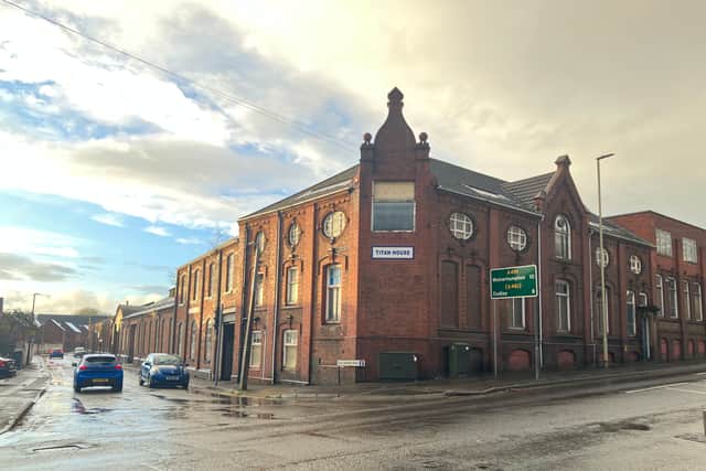 Titan Works, on the corner of Old Wharf Road, Stourbridge