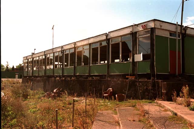 The abandoned Dudley Wood Stadium after the club was evicted