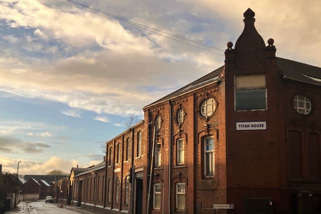Titan Works, looking down Old Wharf Road, Stourbridge