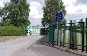 Original entrance to Brindley Heath school
