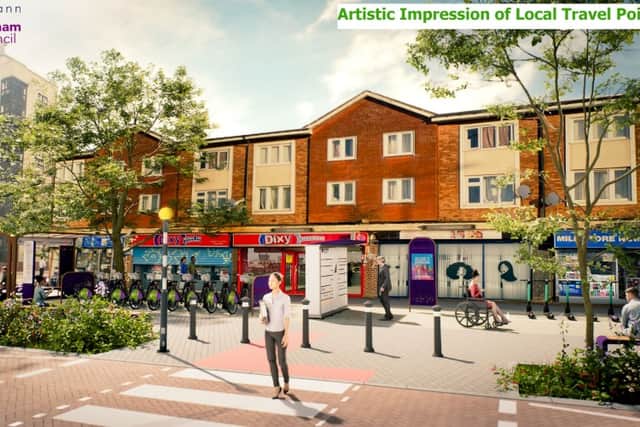 Visualisation of how the proposed road safety measures for Vauxhall and Duddeston in Birmingham could change the area. Taken from consultation page.