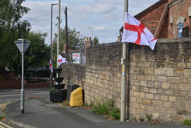 Flags flying in Sedgley