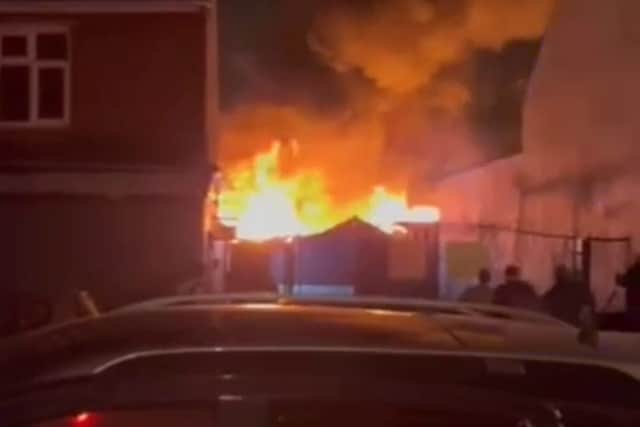 The house fire in the Foleshill area of Coventry on October 18 2025.