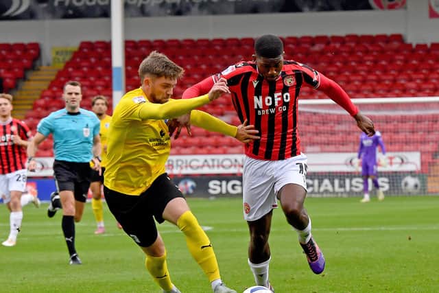 Daniel Kanu is the joint-leading scorer for Walsall this season with four goals.