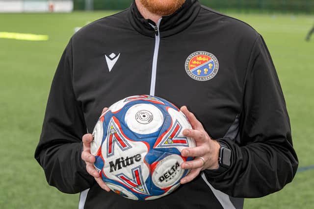 ...but it was not to be for Stafford Town boss Adam Wall. Pic: Jim Wall