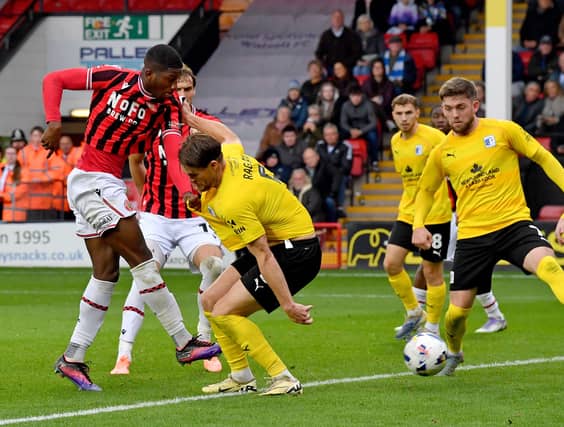 Daniel Kanu scored his fourth goal of the season for Walsall.