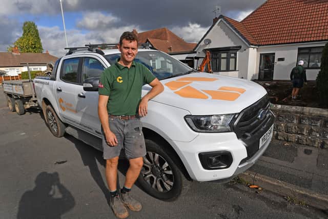 Bradley says being a landscaper is a rewarding job
