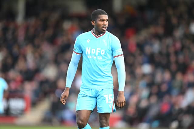 Walsall striker Daniel Kanu had a rare off day in Gloucestershire.