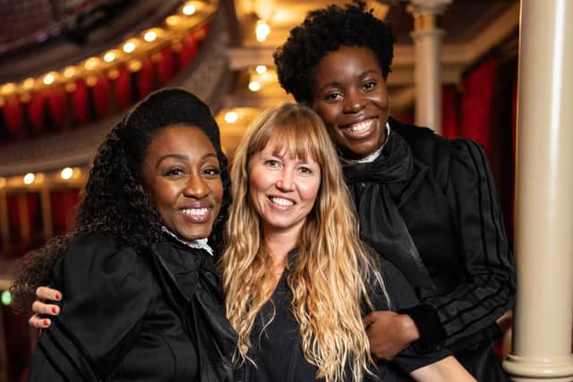 Sylvia cast members Sharon Rose and Beverley Knight at Royal Albert Hall. Photo Craig Sugden