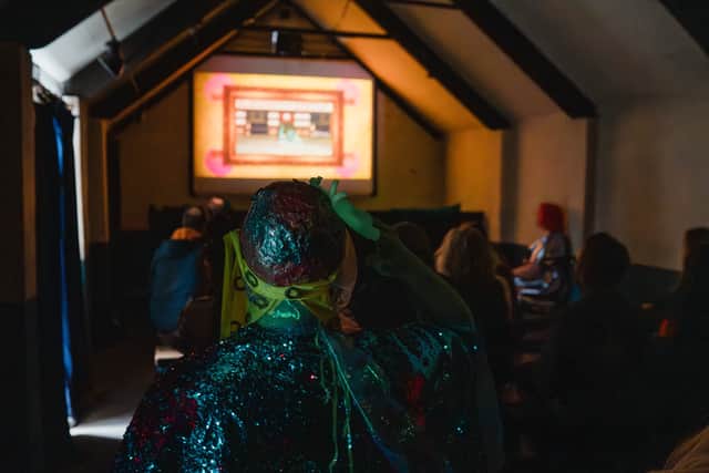Guests and cast members watched the official screening inside the Black Country Museum's 1920s Lamplight Cinema. Photo: Lee Allen