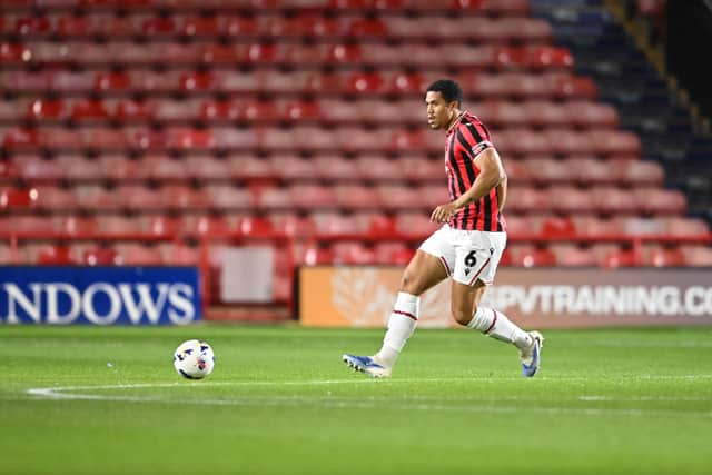 Priestley Farquharson on the ball for Walsall (Owen Russell)