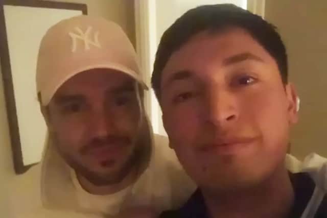 Braian Nahuel Paiz (right) pictured with Liam Payne before his tragic death last month
