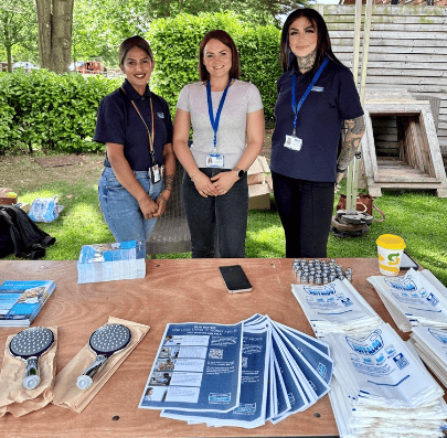 Severn Trent staff meeting customers