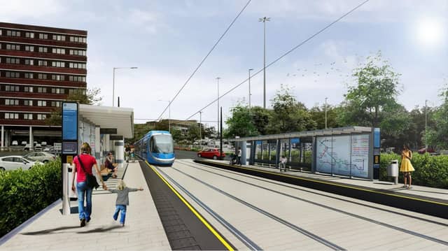 The tram link to Dudley will open 'early next year'.