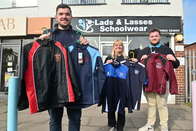 School Uniform Specialist: Lads & Lasses. Manager: Danny Bourke , Julie Walker and Josh Shinton.