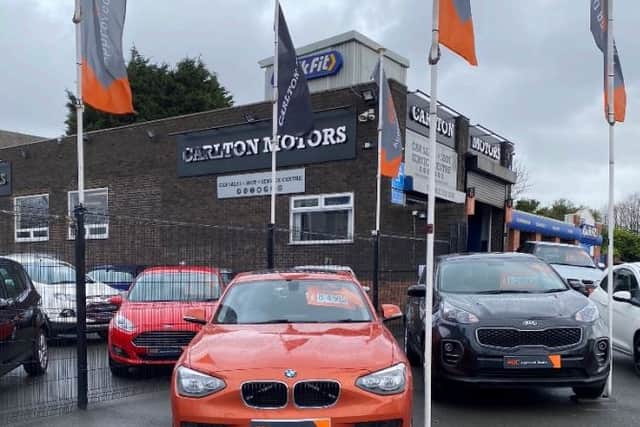 The existing Carlton Motors garage in Wednesbury
