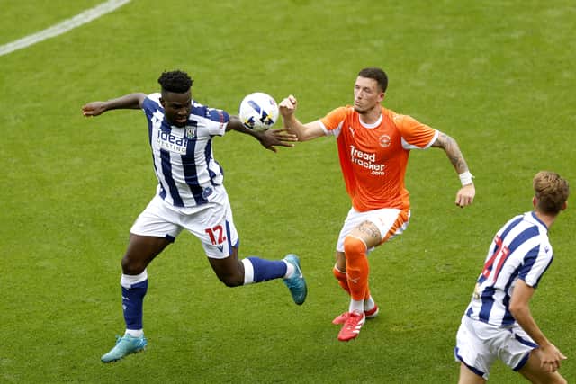 Daryl Dike in pre-season action for Albion prior to his muscle injury. (Photo by Adam Fradgley/West Bromwich Albion FC via Getty Images)