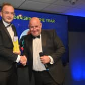 Alexander Goodger receives his award