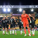 Josh Griffiths celebrates in front of the travelling Albion fans after a stunning display in the win at Norwich last October. (Photo by Stephen Pond/Getty Images)